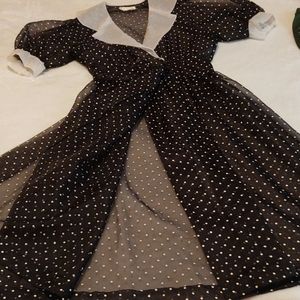 Black and White Polka Dot Dress